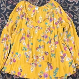 Women’s tassel tie blouse